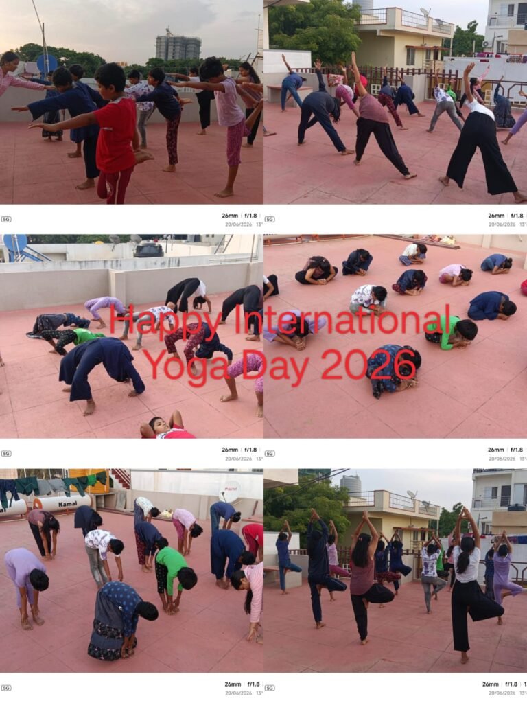 Kritagyata Trust children performing Yoga